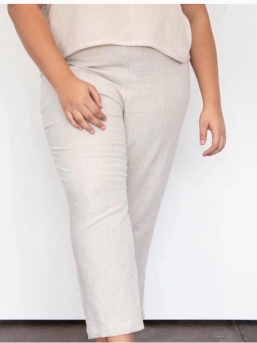 Only Child Linen Solana Slim Leg Pants